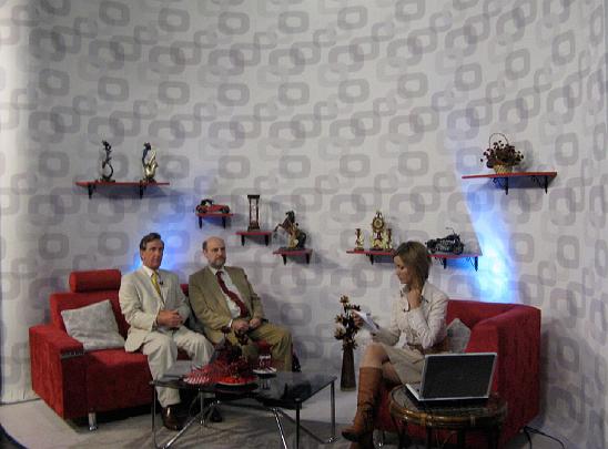 19 adena tv.jpg - In the City of Adana, Turkey, the TV interviewer was warm and hospitable during the one-hour interview that was widely aired throughout the region.